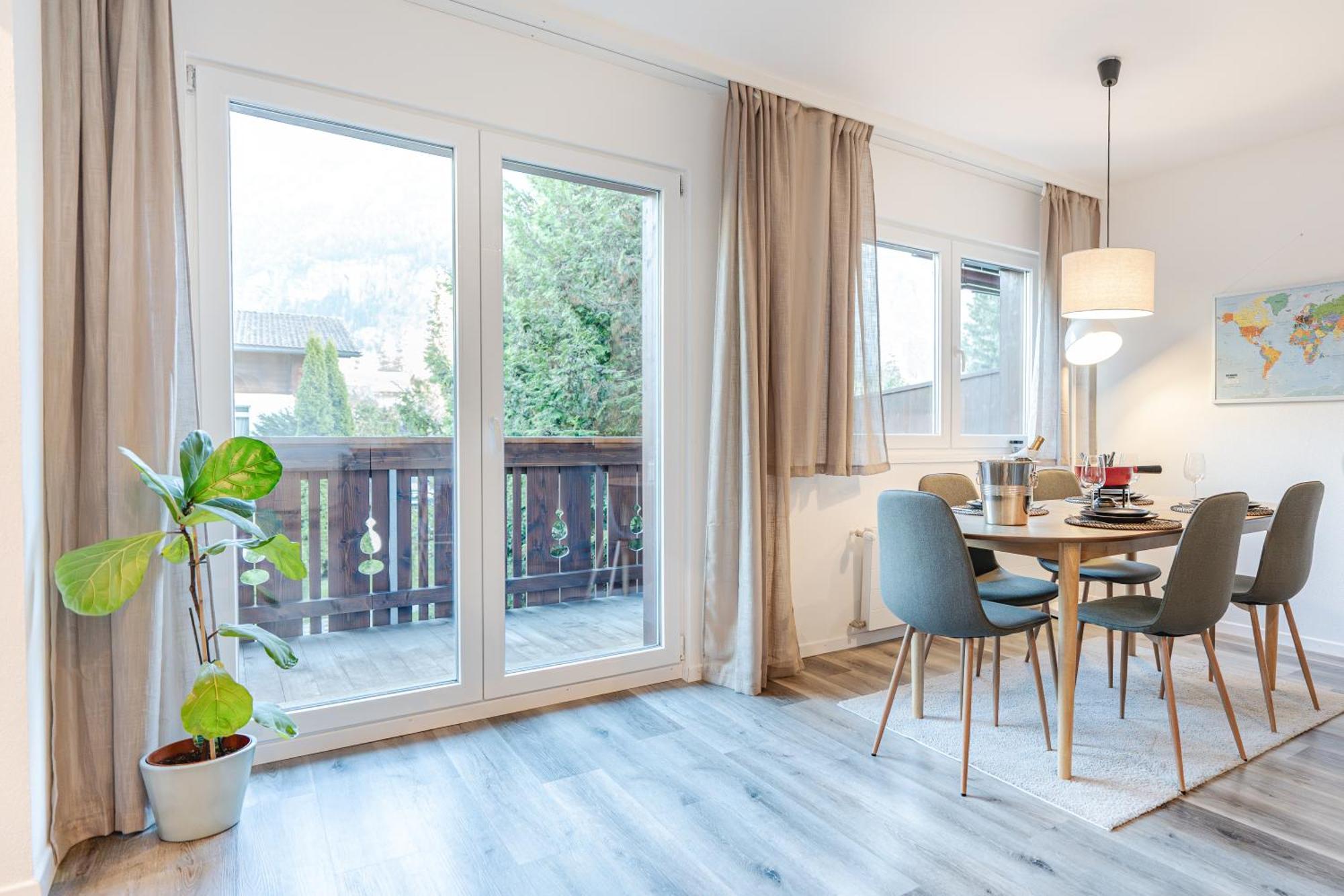 Bellevue & Classy Mountain View Apartment Кандерштег Экстерьер фото